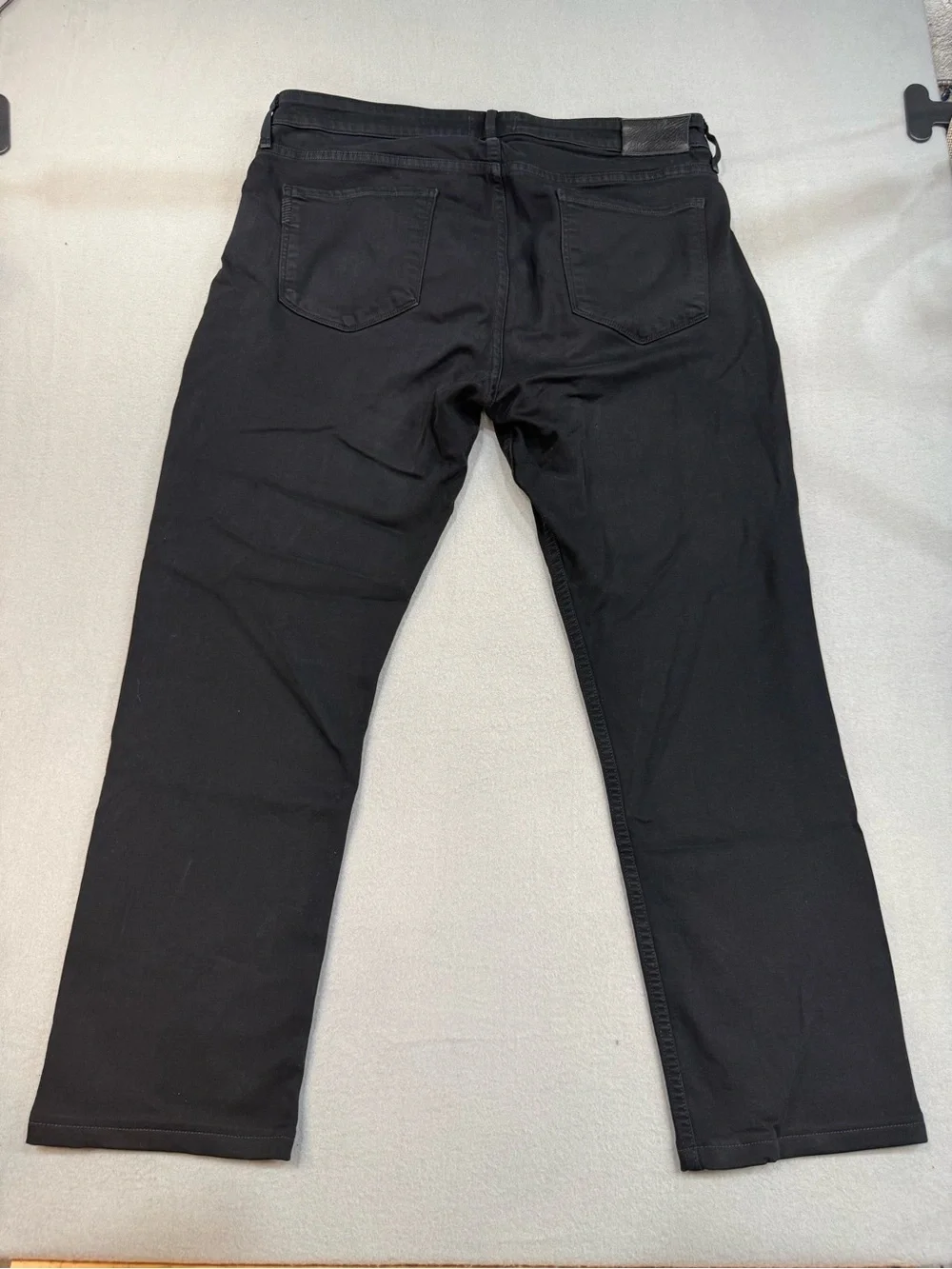 PAIGE Black Straight-Leg Men's Federal Jeans size 34 Premium Stretch Minimalist